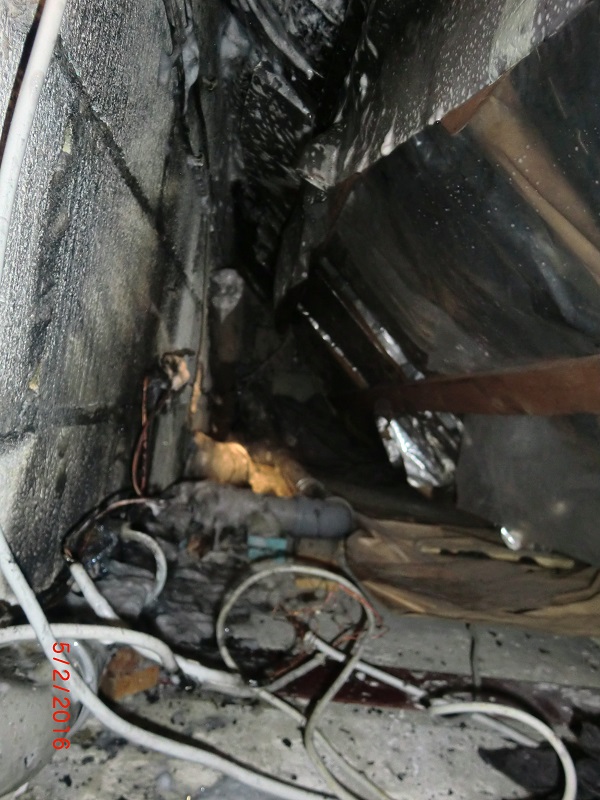 Feuer im Dachbereich eines Reihenhauses